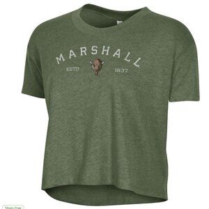 NWT Marshall Thundering Herd Women's Retro Jersey Cropped T-shirt (Medium)